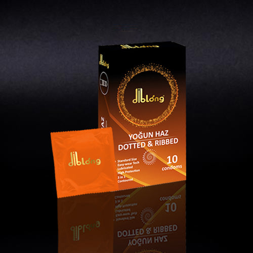 Diblong Condom Dotted & Ribbed - 10 Pieces - XXYMAX