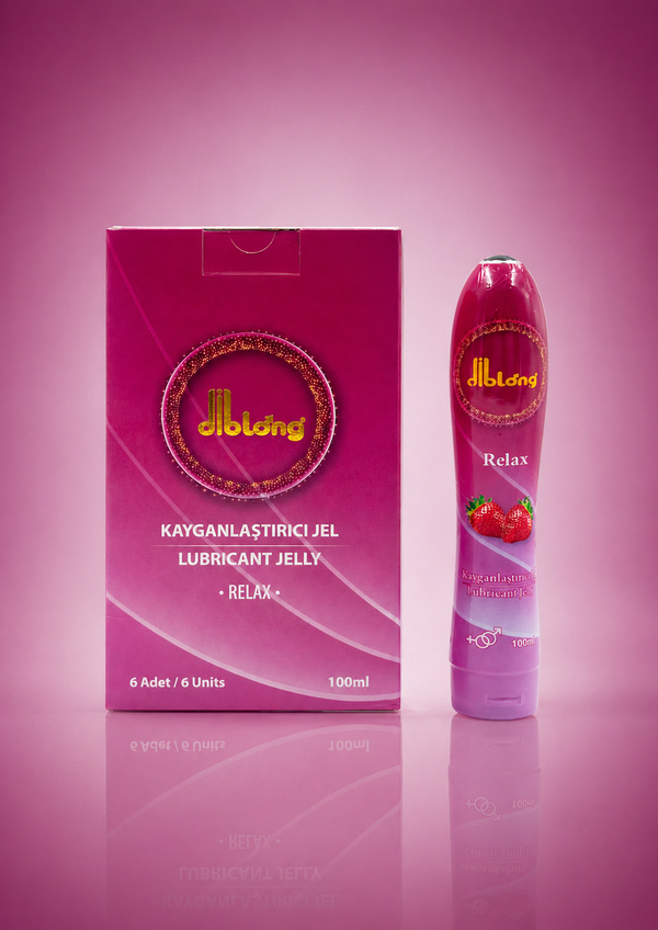 Diblong Lubricant Jelly Relax - Strawberry 100ml | Water-Based Intimate Gel - XXYMAX
